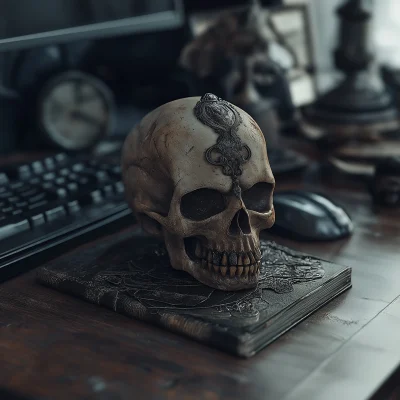 Macabre Office Desk