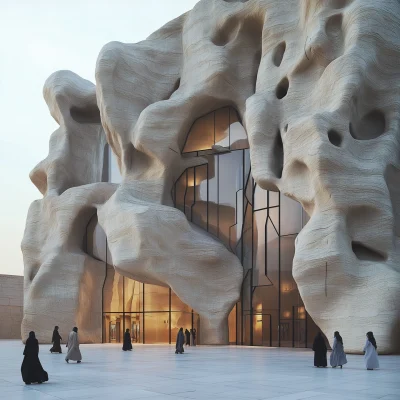 Modern Rock Architecture in Saudi Arabia