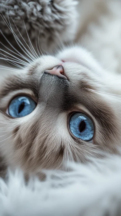 Glamour Shot of a Ragdoll Cat