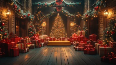 Cozy Christmas Scene