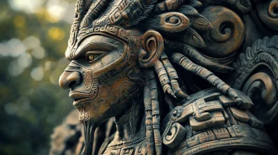 Ornate Mayan Anunnaki