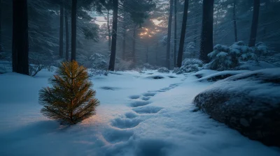 Winter Snow Forest