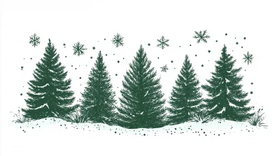 Hand Drawn Christmas Trees