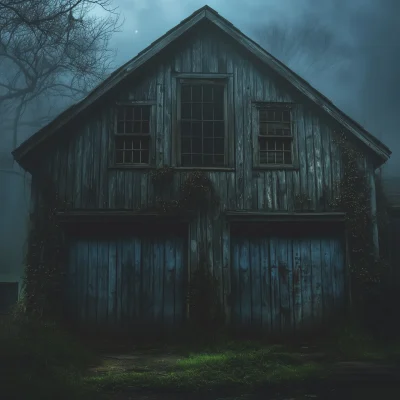 Haunted House at Night