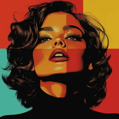 Colorful Pop Art Portrait