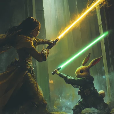 Epic Lightsaber Duel