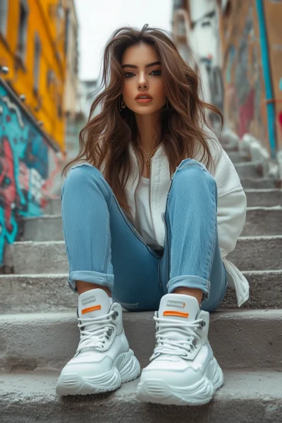 Trendy Sneakers Photoshoot