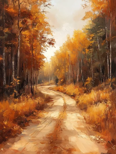 Autumn Forest Landscape