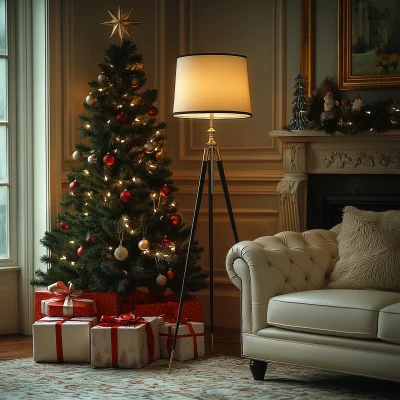 Stylish Christmas Living Room