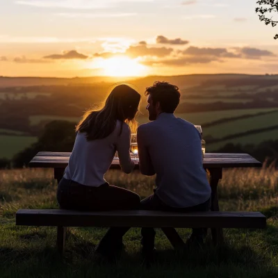 Romantic Sunset Picnic