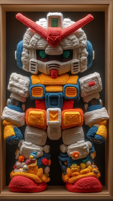 Yarn Gundam Display