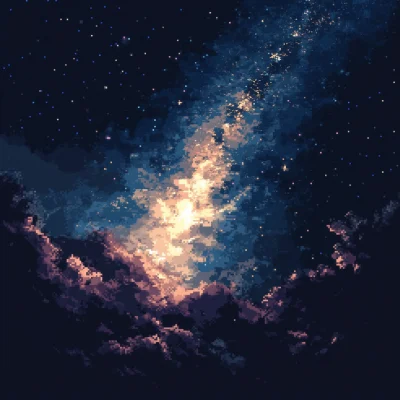 Milky Way Pixel Art