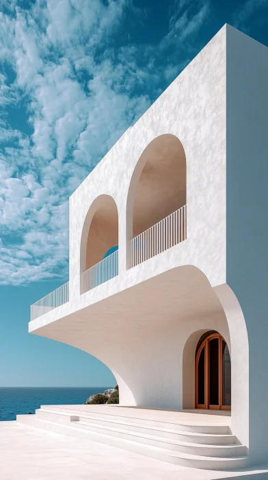 Minimalist White Building