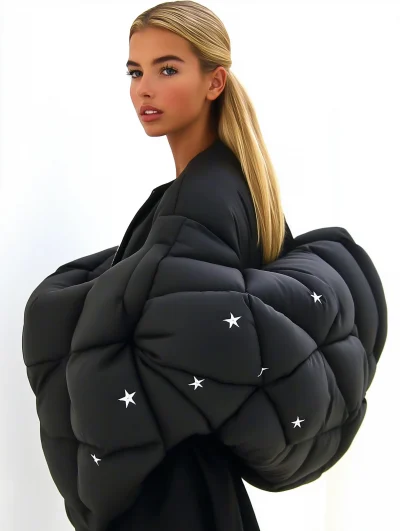 Exaggerated Sleeve Puffer Jacket