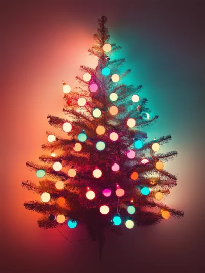 Vibrant Christmas Tree