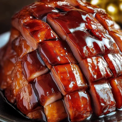 Brown Sugar Mustard Glazed Ham