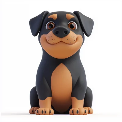 Cartoon Rottweiler