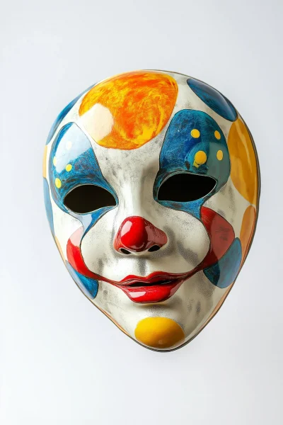 Colorful Clown Mask