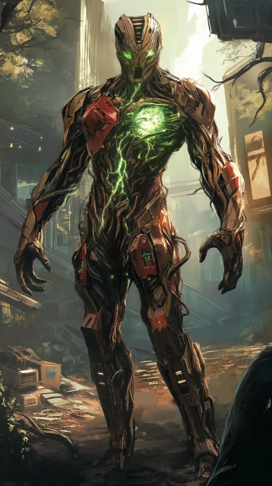 Futuristic Tree Warrior