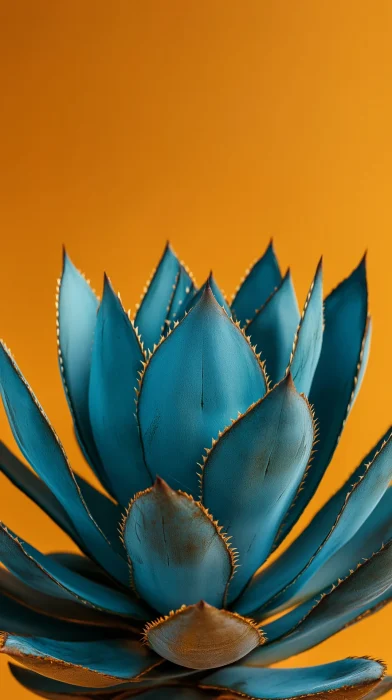 Realistic Blue Agave Cactus Leaf