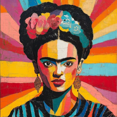 Frida Kahlo Boho Pop Art