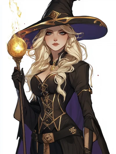 Gorgeous Blonde Sorceress