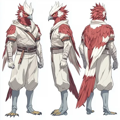 Avian Character Concept Art