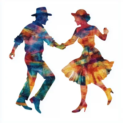 Square Dancing Silhouettes