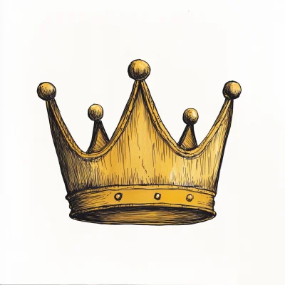 Golden Crown Illustration