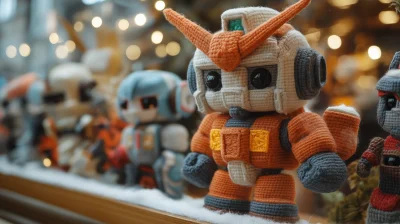 Yarn Gundam Display