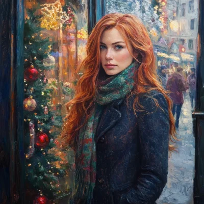 Woman in Winter Coat