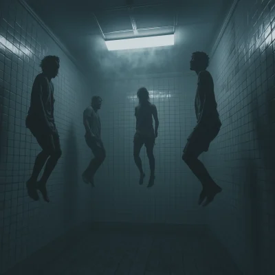 Eerie Floating Figures