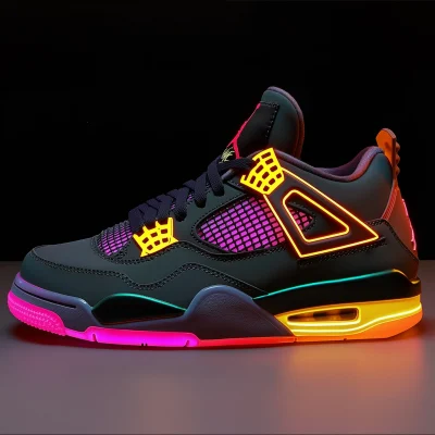 Synth Wave Air Jordan Retro 4s