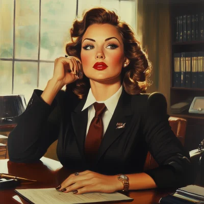 American Office Lady