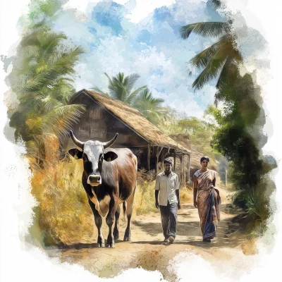 Kerala Cows and Farmers