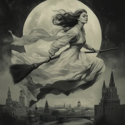 Mystical Woman Flying