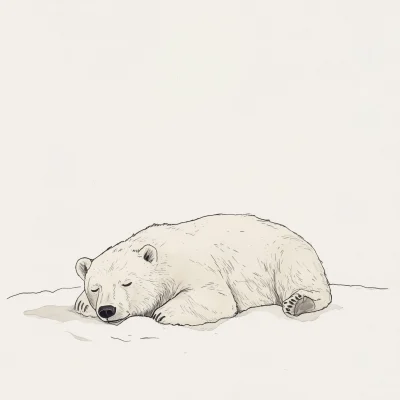 Relaxing Polar Bear