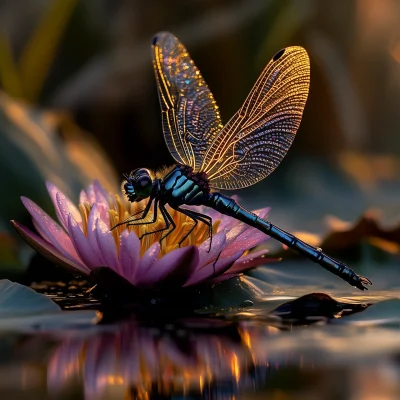 Dragonfly on Lotus