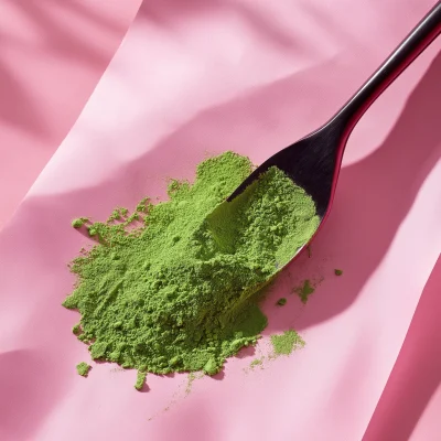 Matcha Powder Close-Up