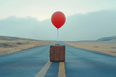 Suitcase and Balloon