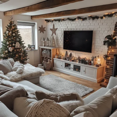 Christmas Themed Living Room