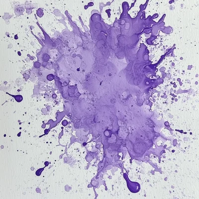 Purple Ink in Water