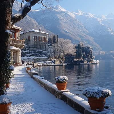 Lake Como in Winter