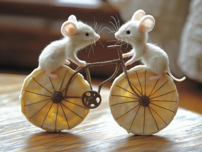 Mice Building a Bicycle