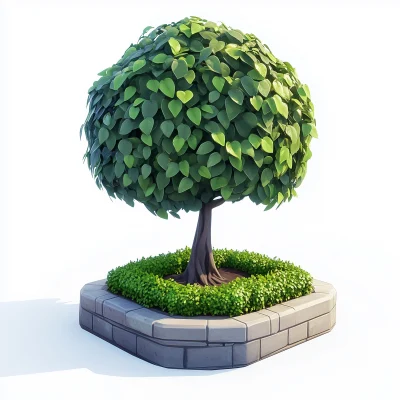 Stylized tree asset