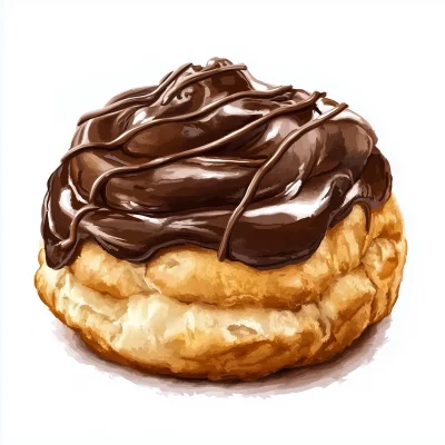 Gouache Cream Puff