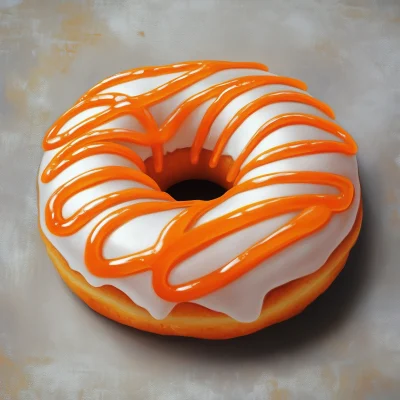 Retro Cartoon Donut