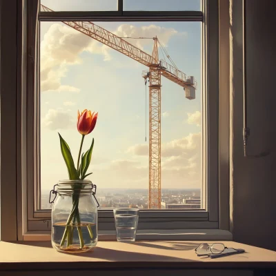 Construction View with Tulip