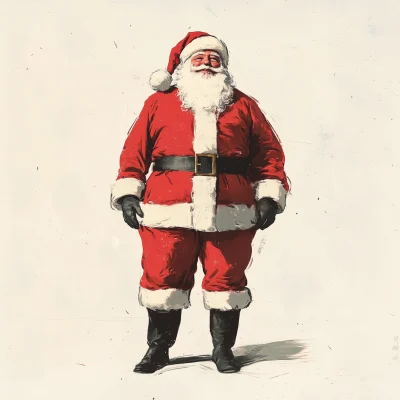 Vintage Santa Claus Illustration