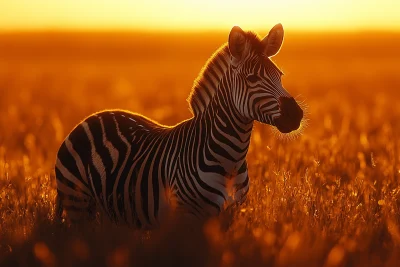 Zebra in the Savannah